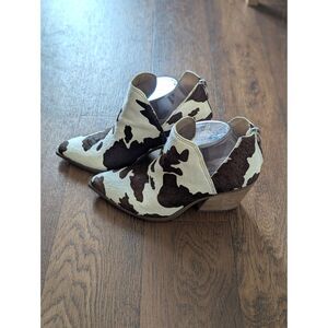 Steve Madden Fur Cow Hair Booties Size 7.5